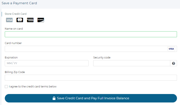 Updating your credit card information