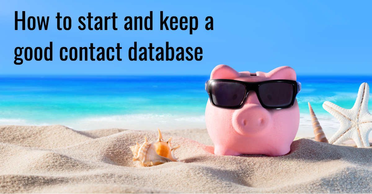 How to start and keep a good contact database